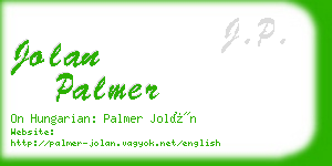 jolan palmer business card